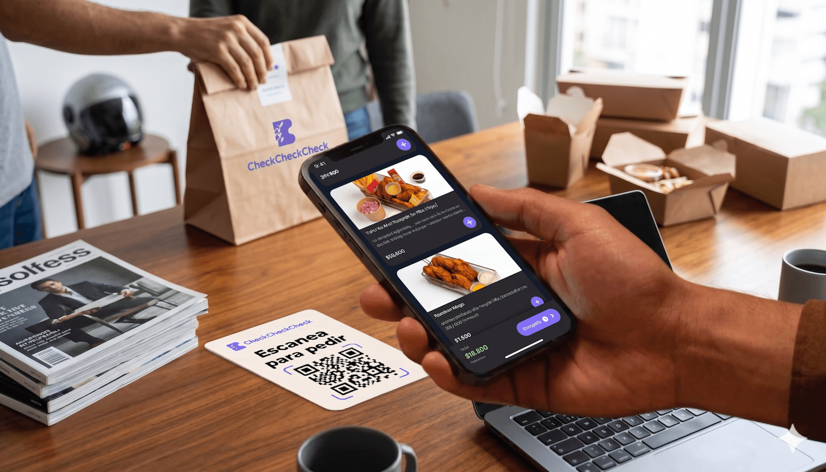 Pantalla Pide&Retira mostrando un pedido listo para retirar con hora de pickup